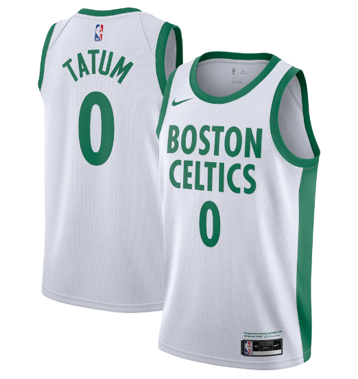 Men's Boston Celtics #0 Jayson Tatum White 2020/21 Swingman Stitched Basketball Jersey Men's Boston Celtics #0 Jayson Tatum White 2020/21 Swingman Stitched Basketball Jersey